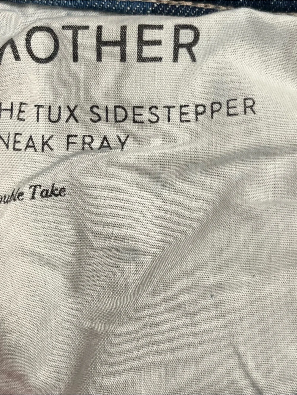 MOTHER The Tux Sidestepper Sneak Fray Wide Leg Jeans Size 30 Double Take